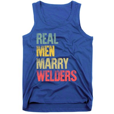 Funny Marriage Gift Real Marry Welders Groom Meaningful Gift Tank Top