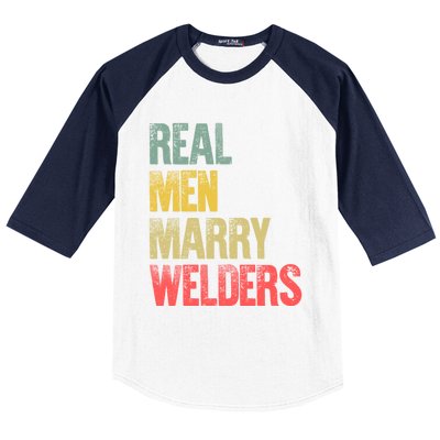 Funny Marriage Gift Real Marry Welders Groom Meaningful Gift Baseball Sleeve Shirt