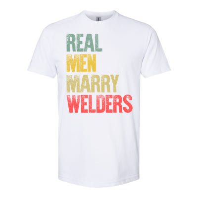 Funny Marriage Gift Real Marry Welders Groom Meaningful Gift Softstyle CVC T-Shirt