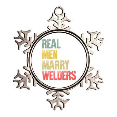 Funny Marriage Gift Real Marry Welders Groom Meaningful Gift Metallic Star Ornament