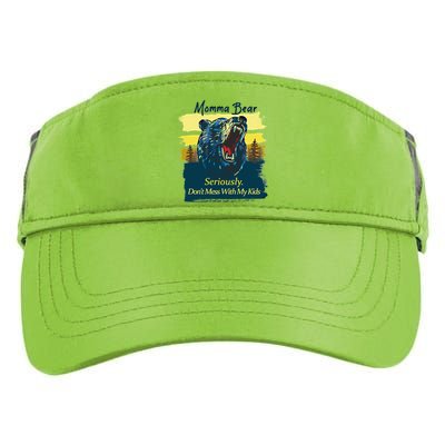 Funny Momma Grizzly Bear Attack Funny Gift Adult Drive Performance Visor