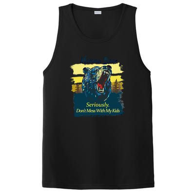 Funny Momma Grizzly Bear Attack Funny Gift PosiCharge Competitor Tank