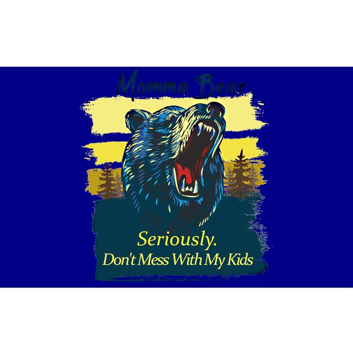 Funny Momma Grizzly Bear Attack Funny Gift Bumper Sticker