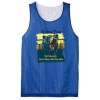 Funny Momma Grizzly Bear Attack Funny Gift Mesh Reversible Basketball Jersey Tank