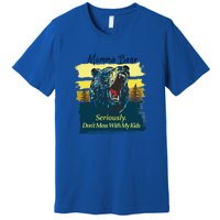 Funny Momma Grizzly Bear Attack Funny Gift Premium T-Shirt