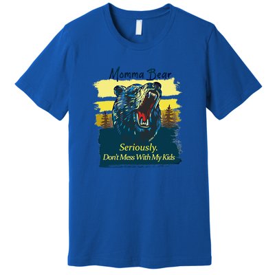 Funny Momma Grizzly Bear Attack Funny Gift Premium T-Shirt