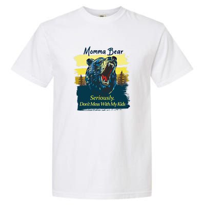 Funny Momma Grizzly Bear Attack Funny Gift Garment-Dyed Heavyweight T-Shirt