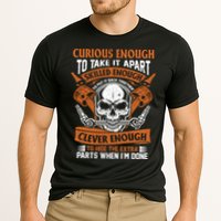 Funny Mechanic Gift Curious Skilled And Clever Car Fixing Funny Gift Cooling Performance Crew T-Shirt