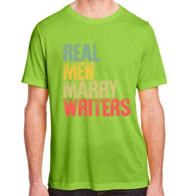 Funny Marriage Gift Real Marry Writers Groom Gift Adult ChromaSoft Performance T-Shirt