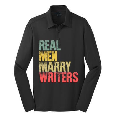 Funny Marriage Gift Real Marry Writers Groom Gift Silk Touch Performance Long Sleeve Polo