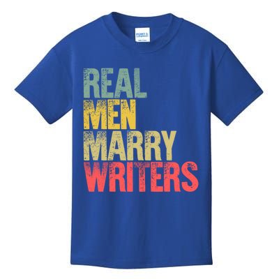 Funny Marriage Gift Real Marry Writers Groom Gift Kids T-Shirt