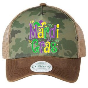 funny Mardi Gras festival Mardi Gras Party Legacy Tie Dye Trucker Hat