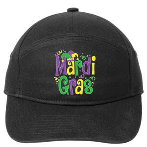 funny Mardi Gras festival Mardi Gras Party 7-Panel Snapback Hat