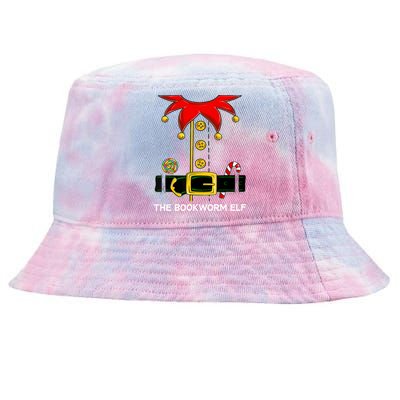 Family Matching Group The Bookworm Elf Christmas Gift Tie-Dyed Bucket Hat