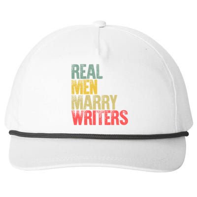 Funny Marriage Gift Real Marry Writers Groom Gift Snapback Five-Panel Rope Hat