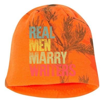 Funny Marriage Gift Real Marry Writers Groom Gift Kati - Camo Knit Beanie