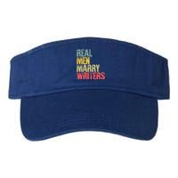 Funny Marriage Gift Real Marry Writers Groom Gift Valucap Bio-Washed Visor