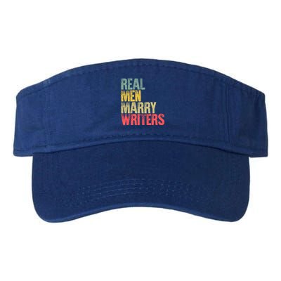 Funny Marriage Gift Real Marry Writers Groom Gift Valucap Bio-Washed Visor