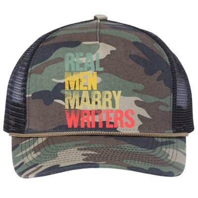 Funny Marriage Gift Real Marry Writers Groom Gift Retro Rope Trucker Hat Cap