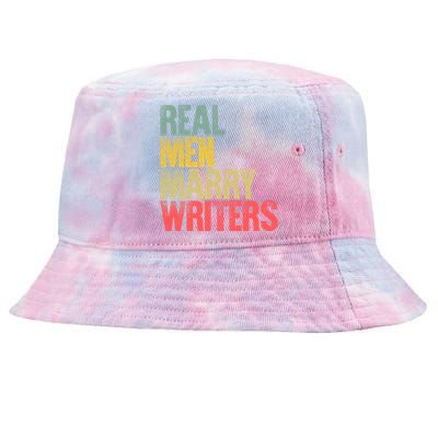 Funny Marriage Gift Real Marry Writers Groom Gift Tie-Dyed Bucket Hat