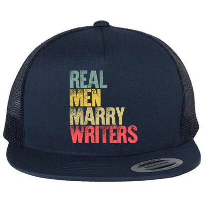 Funny Marriage Gift Real Marry Writers Groom Gift Flat Bill Trucker Hat