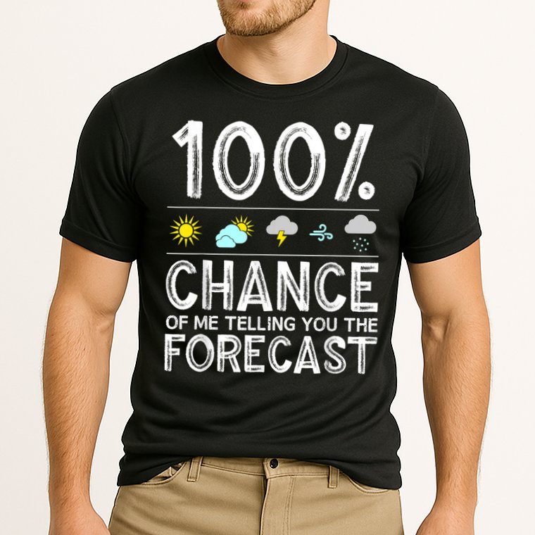 Funny Meteorology Gift For Weather Enthusiasts Cool Weatherman Gift Cooling Performance Crew T-Shirt