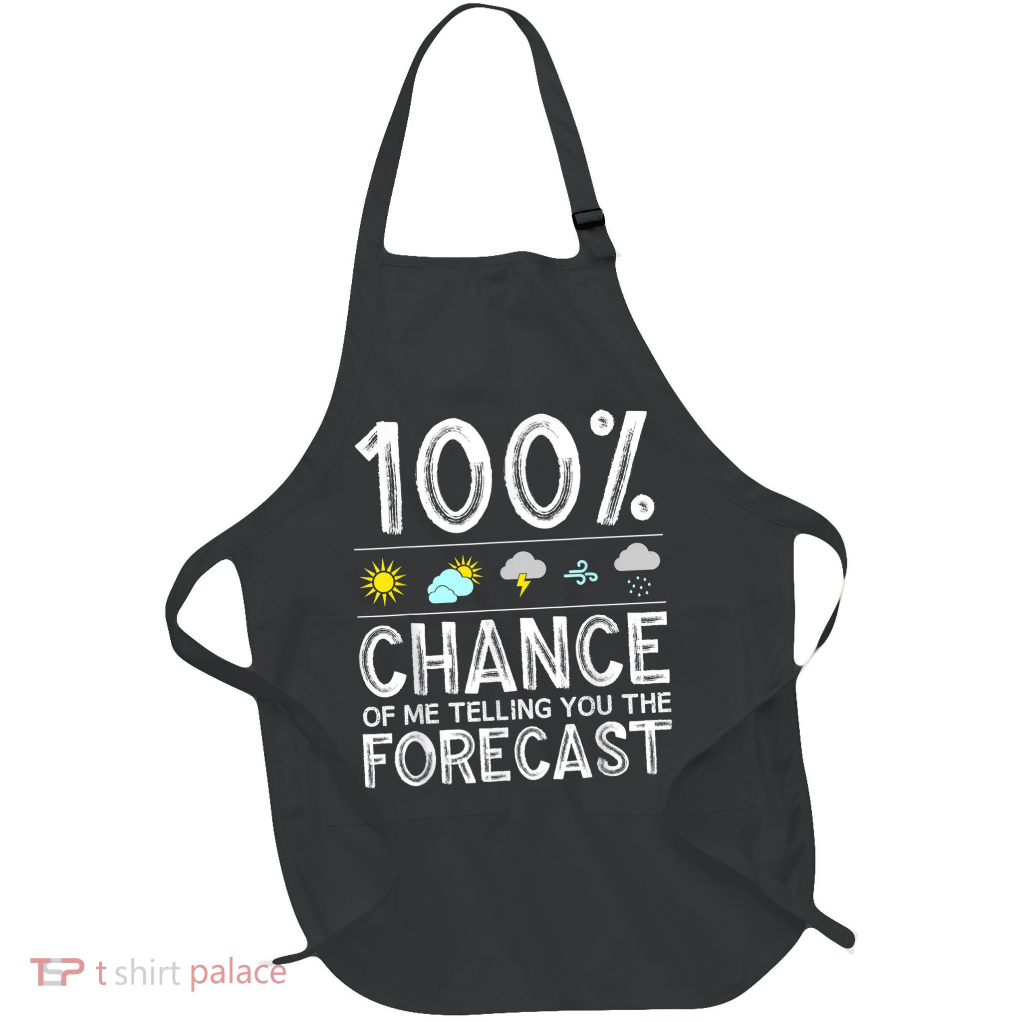 Funny Meteorology Gift For Weather Enthusiasts Cool Weatherman Gift Full-Length Apron With Pockets