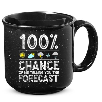 Funny Meteorology Gift For Weather Enthusiasts Cool Weatherman Gift 15oz Campfire Ceramic Mug