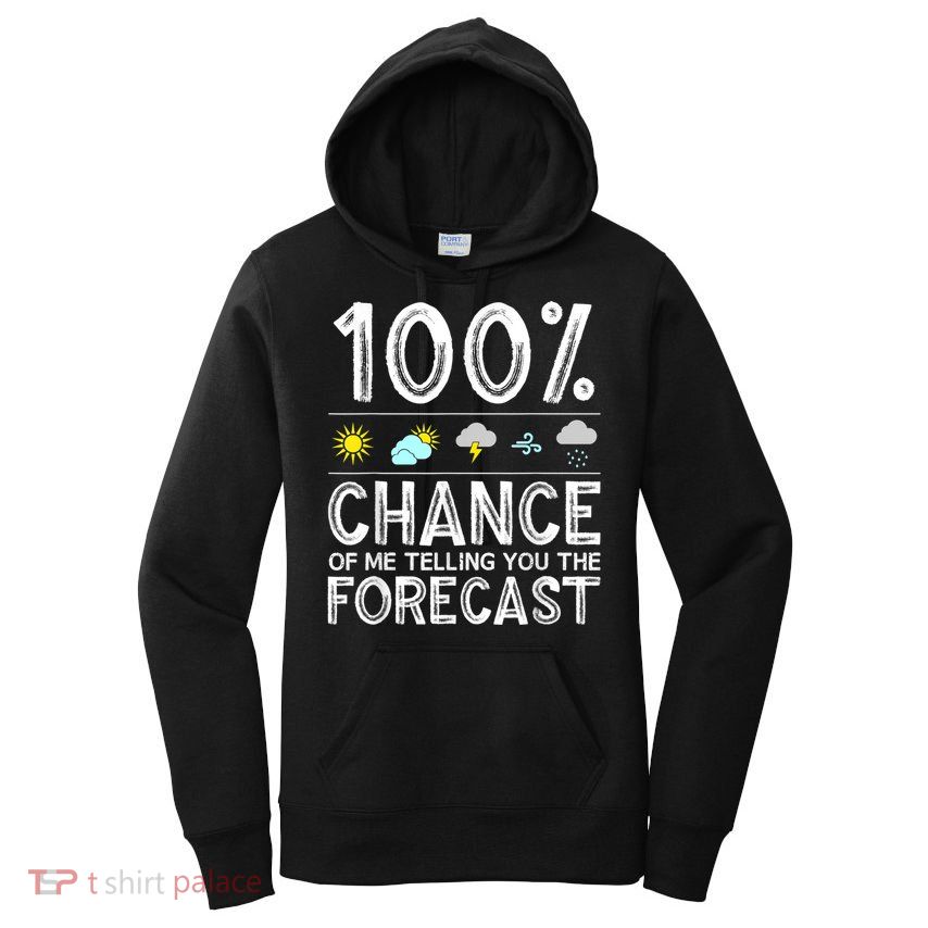 Funny Meteorology Gift For Weather Enthusiasts Cool Weatherman Gift Women's Pullover Hoodie