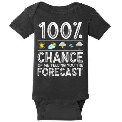 Funny Meteorology Gift For Weather Enthusiasts Cool Weatherman Gift Baby Bodysuit