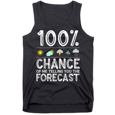 Funny Meteorology Gift For Weather Enthusiasts Cool Weatherman Gift Tank Top
