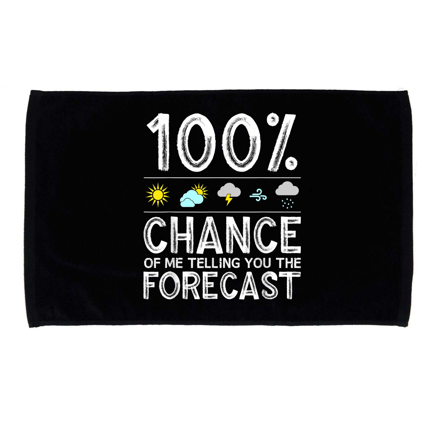 Funny Meteorology Gift For Weather Enthusiasts Cool Weatherman Gift Microfiber Hand Towel
