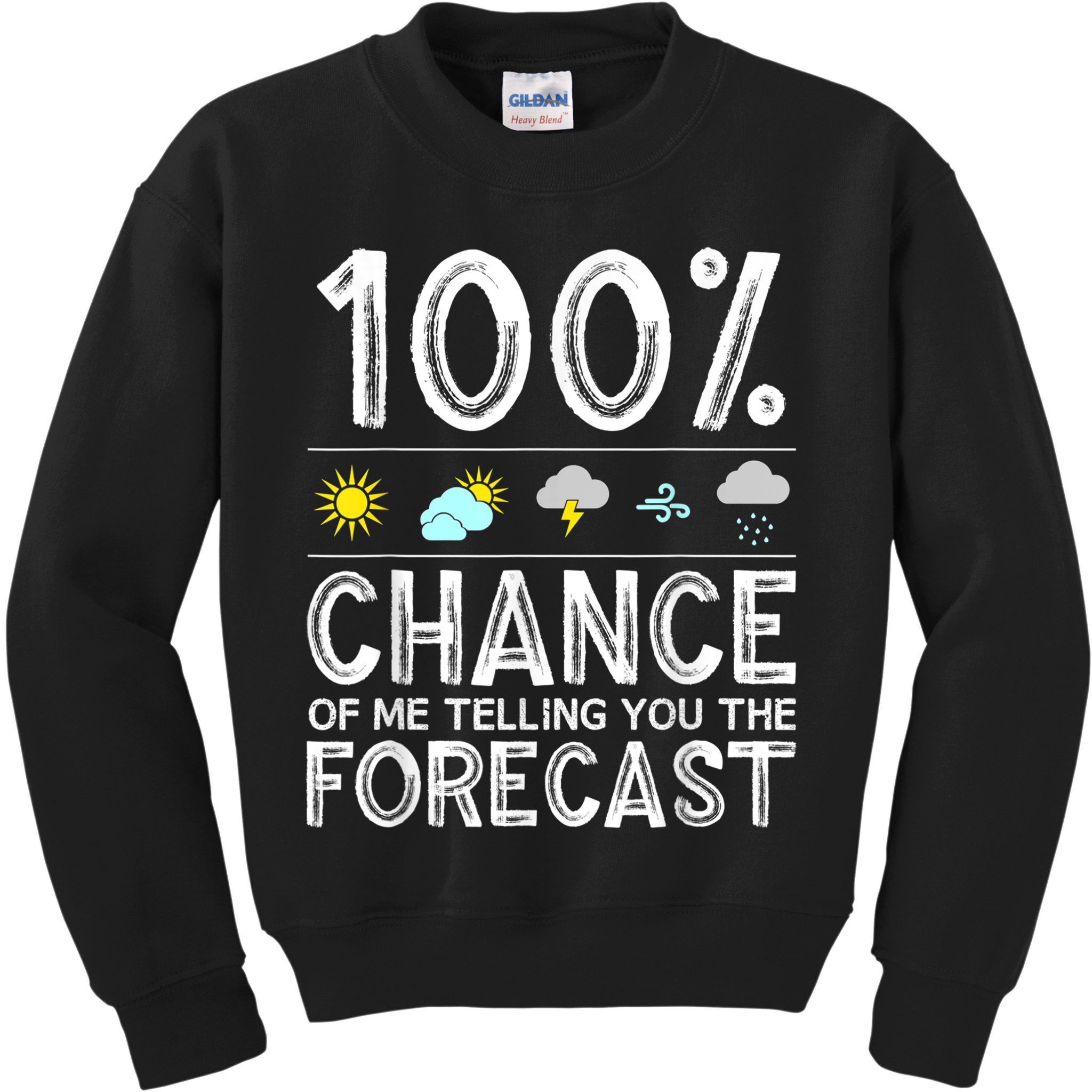 Funny Meteorology Gift For Weather Enthusiasts Cool Weatherman Gift Kids Sweatshirt