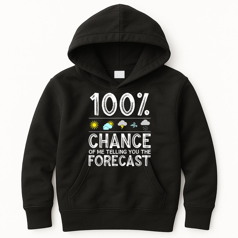 Funny Meteorology Gift For Weather Enthusiasts Cool Weatherman Gift Kids Hoodie