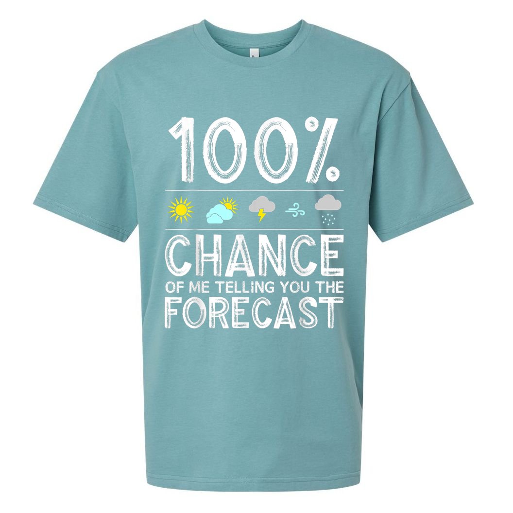 Funny Meteorology Gift For Weather Enthusiasts Cool Weatherman Gift Sueded Cloud Jersey T-Shirt