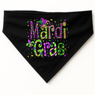 Funny Mardi Gras Parade Jester Hat USA-Made Doggie Bandana