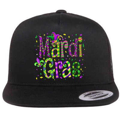 Funny Mardi Gras Parade Jester Hat Flatbill Hat