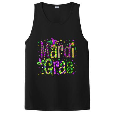 Funny Mardi Gras Parade Jester Hat PosiCharge Competitor Tank
