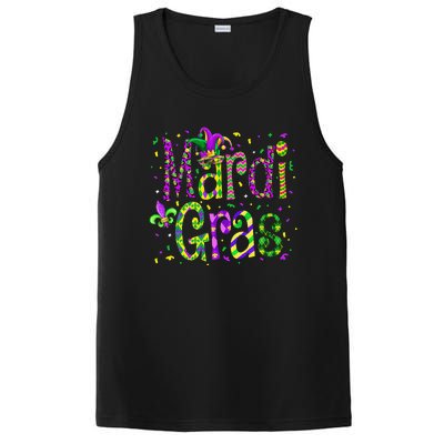 Funny Mardi Gras Parade Jester Hat PosiCharge Competitor Tank