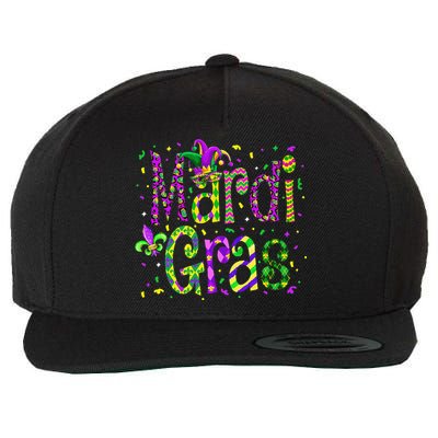 Funny Mardi Gras Parade Jester Hat Wool Snapback Cap