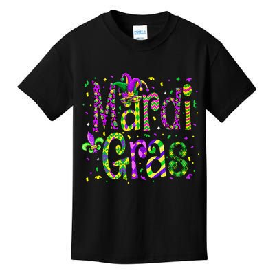 Funny Mardi Gras Parade Jester Hat Kids T-Shirt
