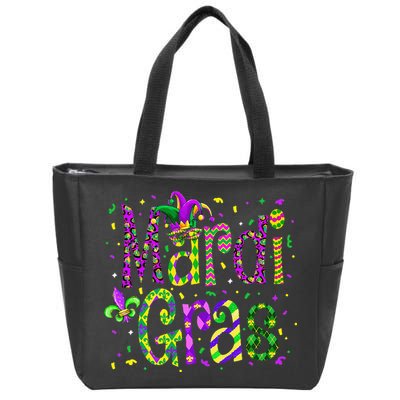 Funny Mardi Gras Parade Jester Hat Zip Tote Bag