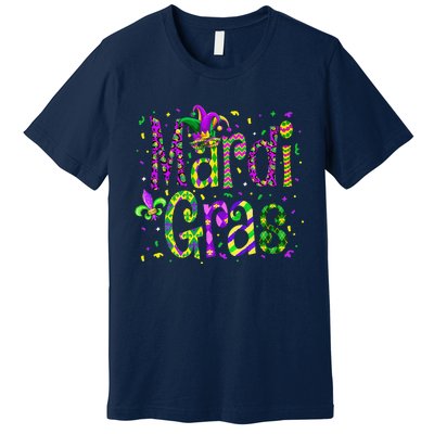 Funny Mardi Gras Parade Jester Hat Premium T-Shirt