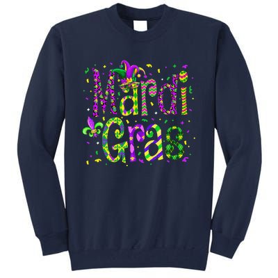 Funny Mardi Gras Parade Jester Hat Tall Sweatshirt