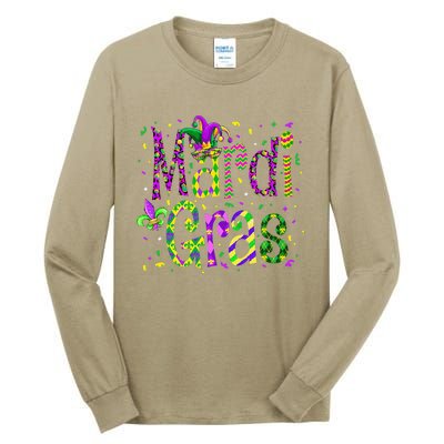 Funny Mardi Gras Parade Jester Hat Tall Long Sleeve T-Shirt