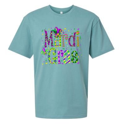 Funny Mardi Gras Parade Jester Hat Sueded Cloud Jersey T-Shirt