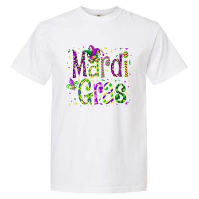 Funny Mardi Gras Parade Jester Hat Garment-Dyed Heavyweight T-Shirt