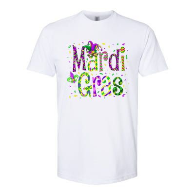 Funny Mardi Gras Parade Jester Hat Softstyle CVC T-Shirt