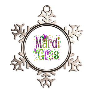 Funny Mardi Gras Parade Jester Hat Metallic Star Ornament