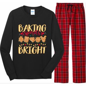 Family Matching Gingerbeard Baking Spirits Bright Christmas Gift Long Sleeve Pajama Set